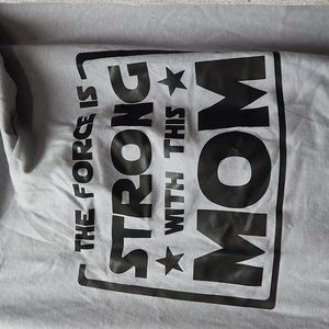 Star Wars Type, The Force is Stong with this Mom long tunic